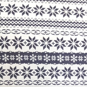 Polycotton pattened, multi colours design 80% poly, 20%cot, Half metre, - scandi blue