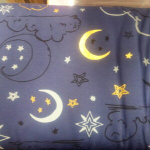 Super Soft Jersey Fabric Metalic Gold Glowing Full/Half metre Panel bunny garden