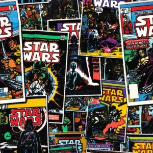Star Wars Licenced fabric FQ-1/2m various designs Vader Luke Leia 100%cotton