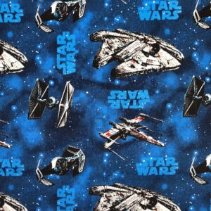 Star Wars Licenced fabric FQ-1/2m various designs Vader Luke Leia 100%cotton