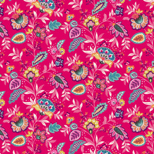 Makower Jewel Tones Tropical Jungle floral tiger leopard zebra FQ 1/2m panel - fat quarter, sarasa lipstick