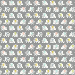 Makower Baby Safari Jungle fabric FQ & 1/2m Elephant tiger giraffe grey turq 100%cotton