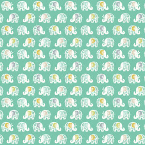 Makower Baby Safari Jungle fabric FQ & 1/2m Elephant tiger giraffe grey turq 100%cotton