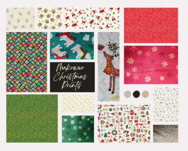 Makower Christmas Print Fabric