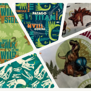 NHM Jurassic Dinosaurs Fabric