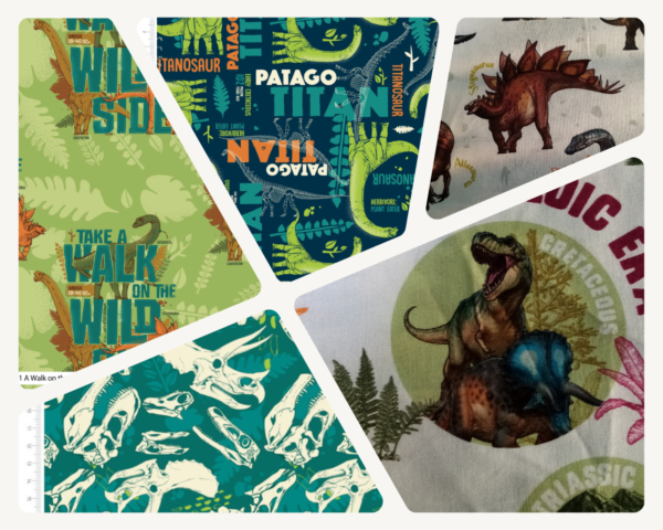 NHM Jurassic Dinosaurs Fabric