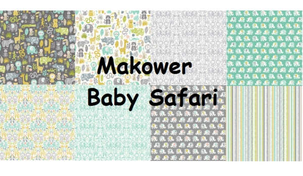 Makower Baby Safari Jungle fabric