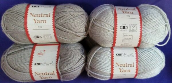 So Crafty Neutral yarn pack bundle 4x50g grey silver wool knitting crochet