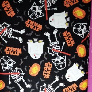 Halloween Star Wars Darth Vader glow in the dark ghosts FQ & 1/2m 100% Cotton - Half Meter
