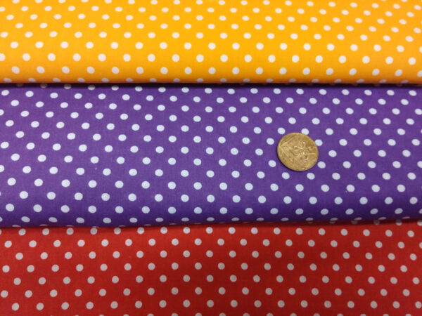 Polycotton polka dot