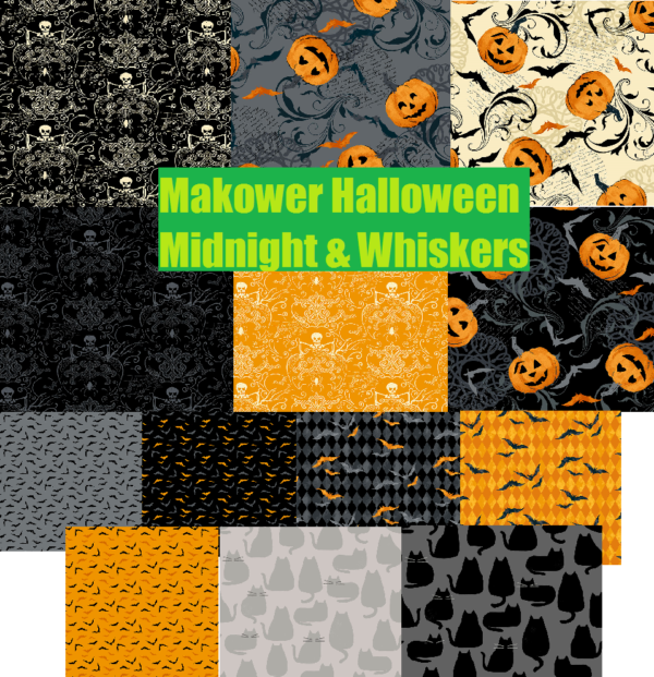 Makower Halloween Midnight Whiskers