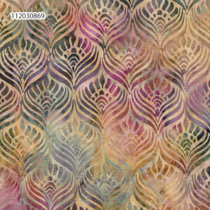 Makower Batiks Multi colours & Designs FQ & 1/2m 100% cotton floral swirl coral