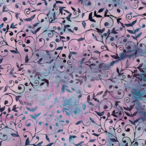 Makower Batiks Multi colours & Designs FQ & 1/2m 100% cotton floral swirl coral