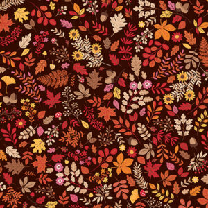 Makower Autumn Days fabric Foxes pumpkins foliage owls woodland FQ, 1/2m & panel - fat quarter, foliage
