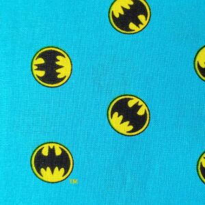 DC Batman & Robin Licenced fabric Retro comic book dark knight logo 100% cotton