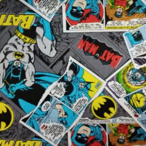 DC Batman & Robin Licenced fabric Retro comic book dark knight logo 100% cotton
