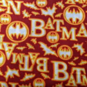 DC Batman & Robin Licenced fabric Retro comic book dark knight logo 100% cotton