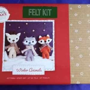 Simply Make Christmas Ornaments DIY Needle/Felt Kit Santa polar fox dog pud deer - winter animals