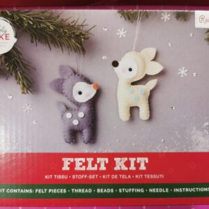 Simply Make Christmas Ornaments Nativity Stocking DIY Needle/Felt Kit deer - Deer's