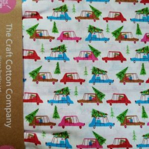 Craft Cotton Christmas Print Fabric FQ & 1/2m 100% cotton Traditional Stags Dogs