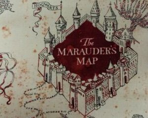 Harry Potter Licenced fabric FQ-1/2m wands magic owls houses map 100% cotton