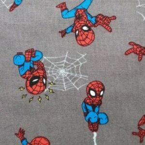 Marvel Spiderman Licenced Fabric FQ & 1/2m 100% cotton comic book wall mini web