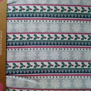Craft Cotton Christmas Print Fabric FQ & 1/2m 100% cotton Traditional Stags Dogs
