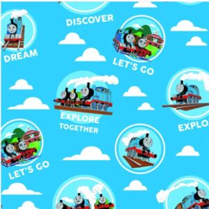 Cartoon TV Movie Books Licenced Fabric FQ & 1/2m Gruffalo Thomas mickey Barbie