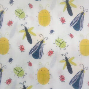 Cotton Poplin Fabric Various patterns 100% cotton 1/2m animals Camo Floral Tea - Bugs