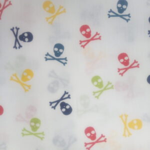 Cotton Poplin Fabric Various patterns 100% cotton 1/2m animals Camo Floral Tea - pirate skulls