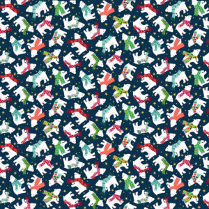 Makower Christmas Print Fabric FQ & 1/2m 100% cotton Snowflake Santa Reindeer