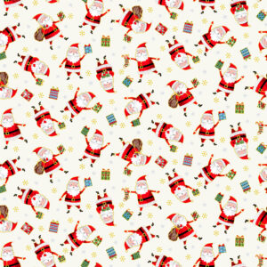 Makower Christmas Print Fabric FQ & 1/2m 100% cotton Snowflake Santa Reindeer