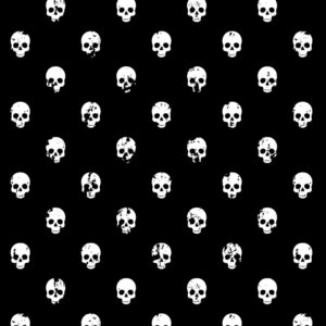 Craft Cotton Spooky Halloween Fabric Spiders Monsters Horror Clown Zombie Tarrot - fat quarter, skulls