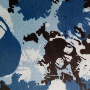 Cotton Poplin Fabric Various patterns 100% cotton 1/2m animals Camo Floral Tea - camo blue