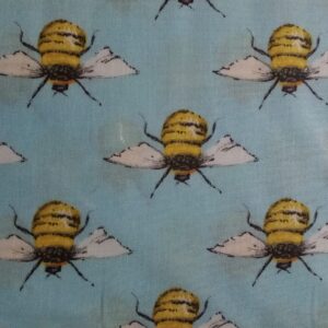Cotton Poplin Fabric Various patterns 100% cotton 1/2m animals Camo Floral Tea - bee sky