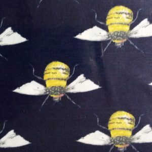 Cotton Poplin Fabric Various patterns 100% cotton 1/2m animals Camo Floral Tea - bee navy