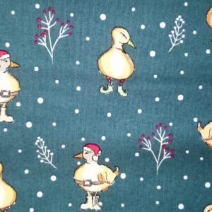 Debbie Shore Christmas Critters Fox Otter Duck Rabbit FQ 1/2m Bundle Bag Panel