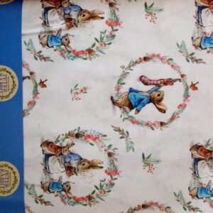 Peter Rabbit Christmas Traditions ferns wreath snow vintage FQ 1/2m Bundle Panel
