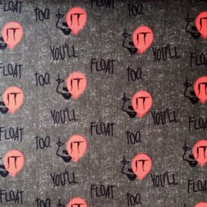 Halloween Movie Licenced Fabric FQ & 1/2m IT Jason Freddy Chucky 100% cotton