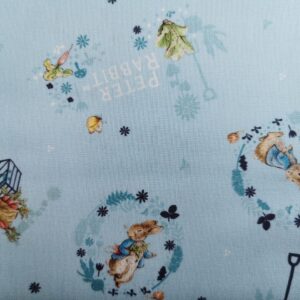 Peter Rabbits Garden Fabric FQ 1/2m 100% cotton Puddle Tiggy Ben Nutkin Flopsey
