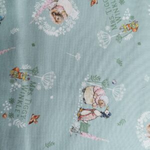 Peter Rabbits Garden Fabric FQ 1/2m 100% cotton Puddle Tiggy Ben Nutkin Flopsey
