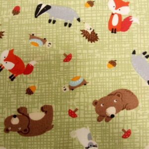 Cotton Poplin Fabric Various patterns 100% cotton 1/2m animals Camo Floral Tea - woodland
