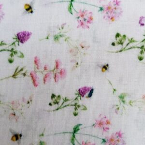 DIY Childs Apron sewing kit makes 2 aprons, includes material various designs, printed pattern and video links. Begineer level gift idea - bees/flowers