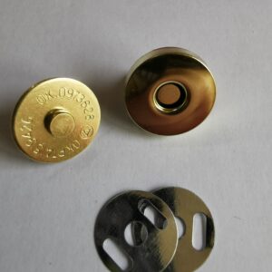 Magnetic Bag Snap Fastener clasps button metal handbag purse closures sewing leatherwork crafts clothing silver gold black antique 18/14 mm
