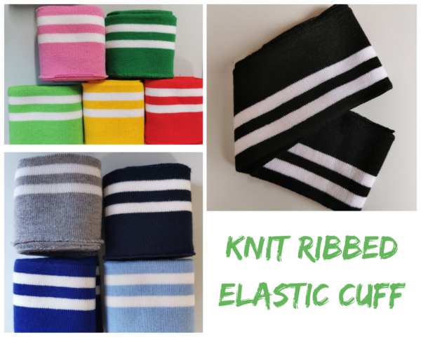 ribbed elastic cuffs