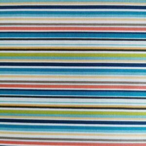 Makower Jungle Friends Fabric FQ 1/2 yrd Blue Peach Neutral Teal Nursery baby newborn Stripe Hexagon animals tiger giraffe zebra 100% cotton