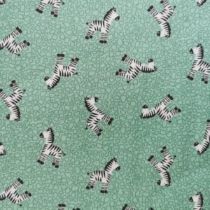 Makower Jungle Friends Fabric FQ 1/2 yrd Blue Peach Neutral Teal Nursery baby newborn Stripe Hexagon animals tiger giraffe zebra 100% cotton