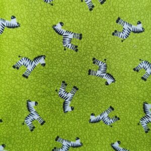 Makower Jungle Friends Fabric FQ 1/2 yrd Blue Peach Neutral Teal Nursery baby newborn Stripe Hexagon animals tiger giraffe zebra 100% cotton