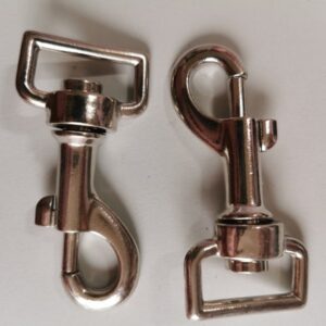 Metal Hardware for Bags Straps Dog collars leads Belts Purses dog/Trigger Hook Clips D rings Bar Sliders various sizes Heavy Duty - Trigger 1" Bar x2
