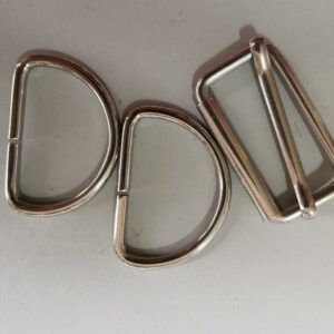 Metal Hardware for Bags Straps Dog collars leads Belts Purses dog/Trigger Hook Clips D rings Bar Sliders various sizes Heavy Duty - Slider/ D ring mix
